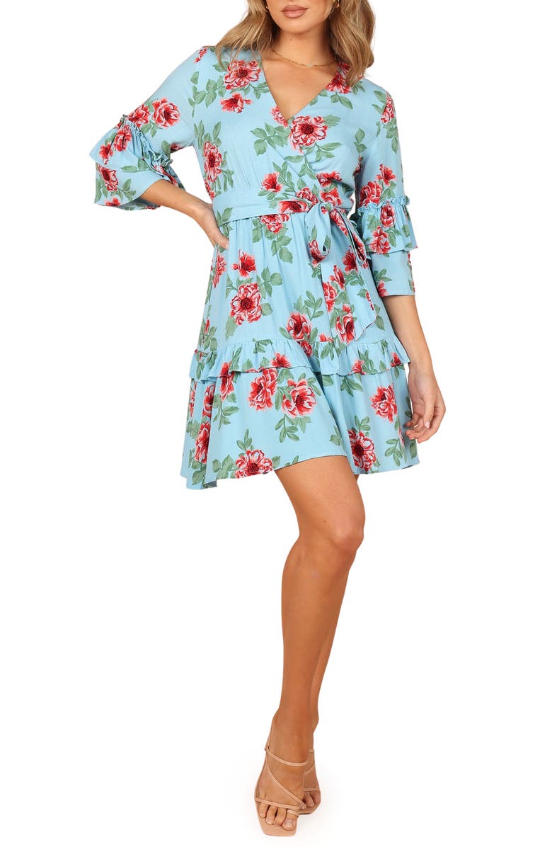 Petal & Pup Cassatt Wrap Dress, Main, color,