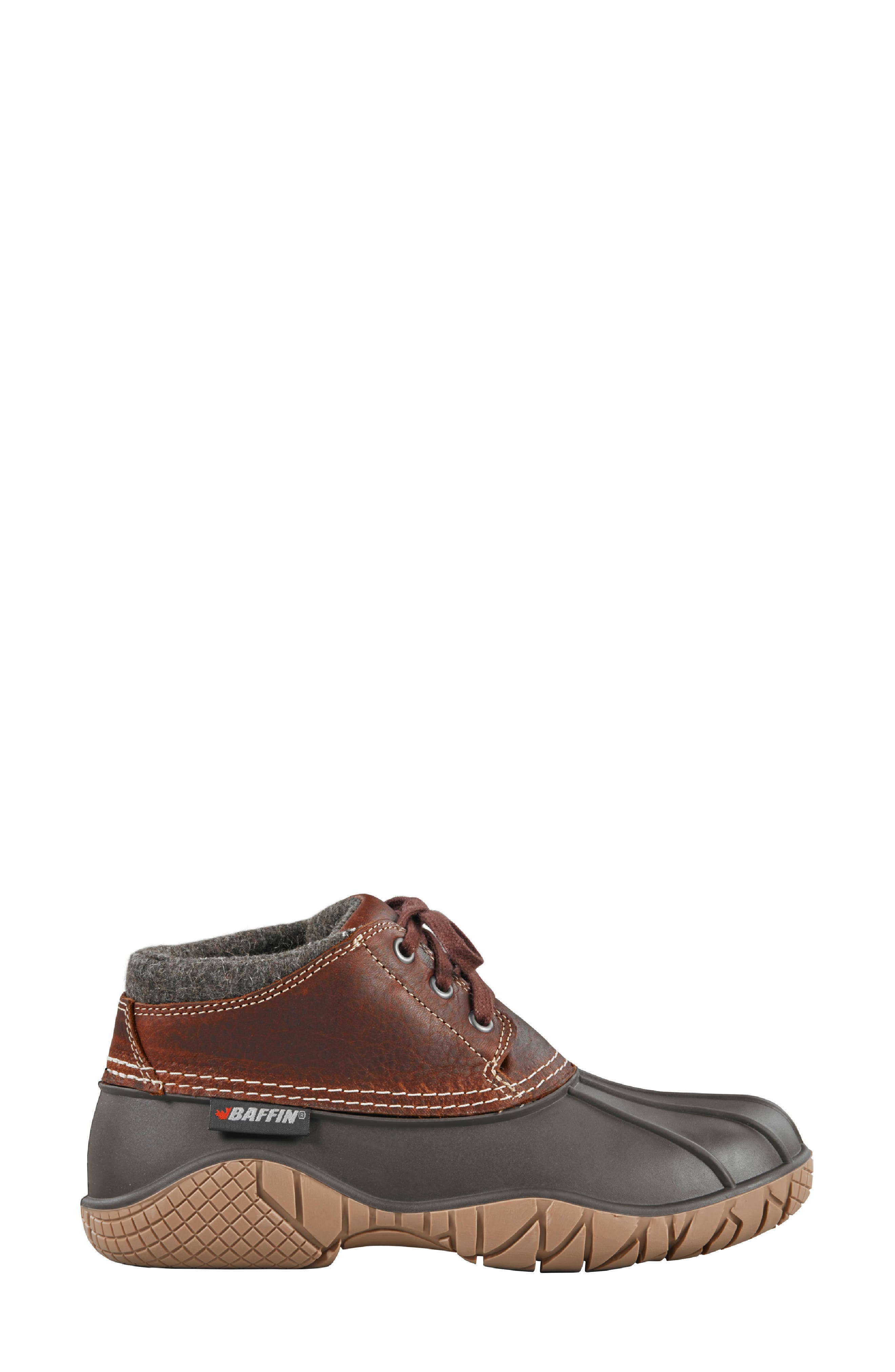 Whitetail II Lace-Up Ankle Duck Boot, Alternate, color, BROWN