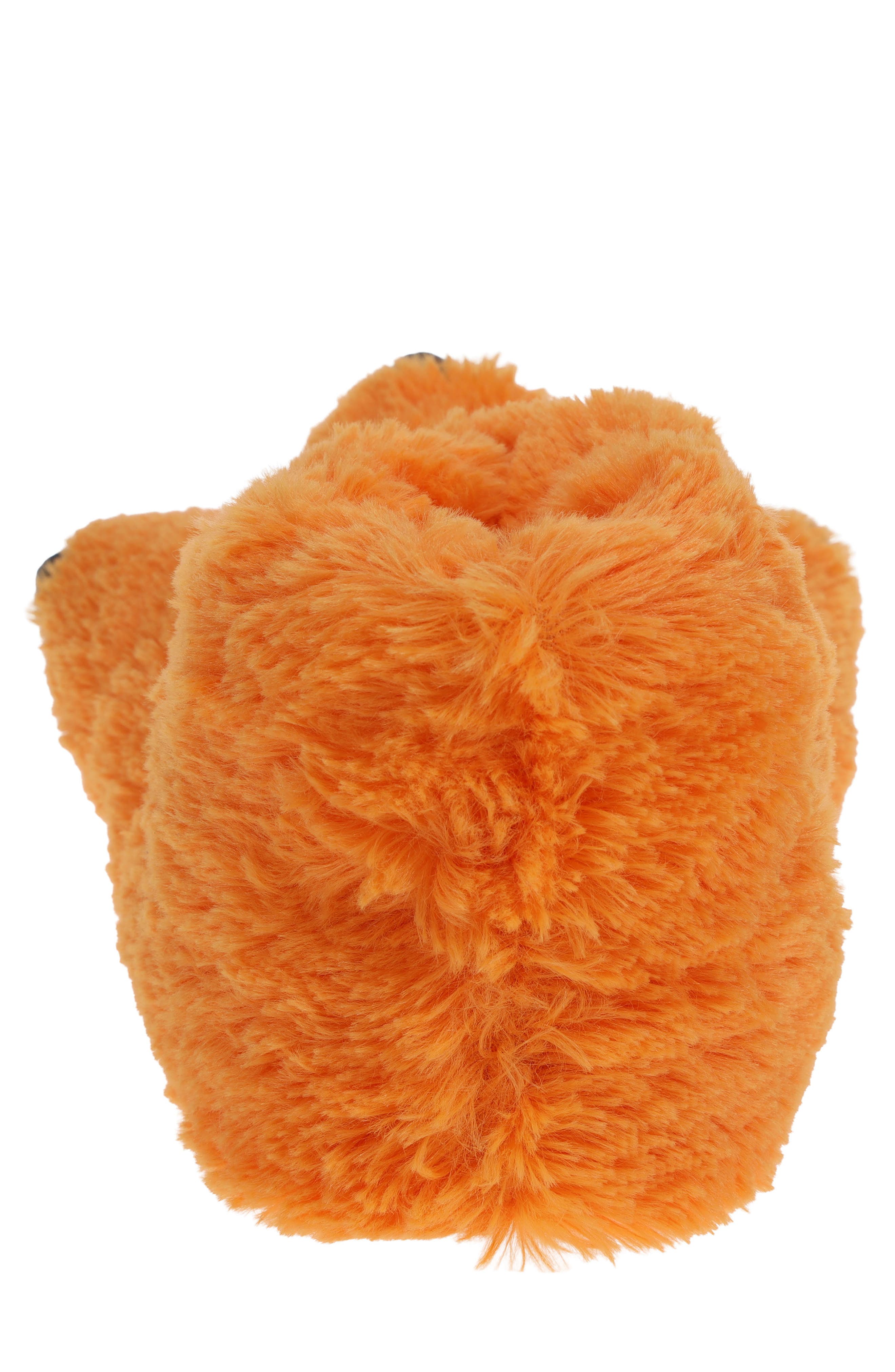 SG Footwear Plush Duck Foot Slipper, Alternate, color, Orange