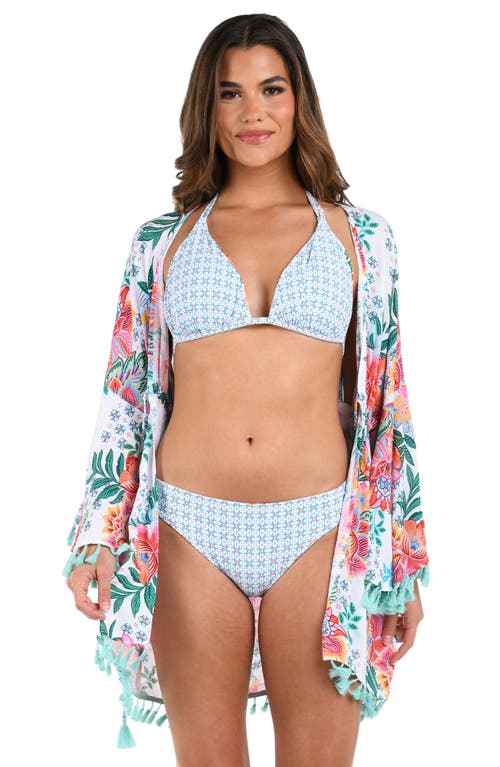 La Blanca Riviera Tie Front Cover-up In White