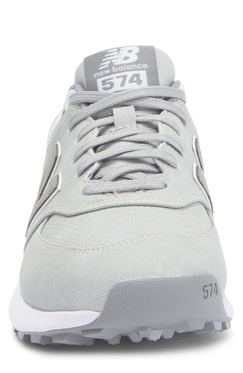 New Balance Golf 574 Greens V2 Spikeless Golf Shoe In Light Grey