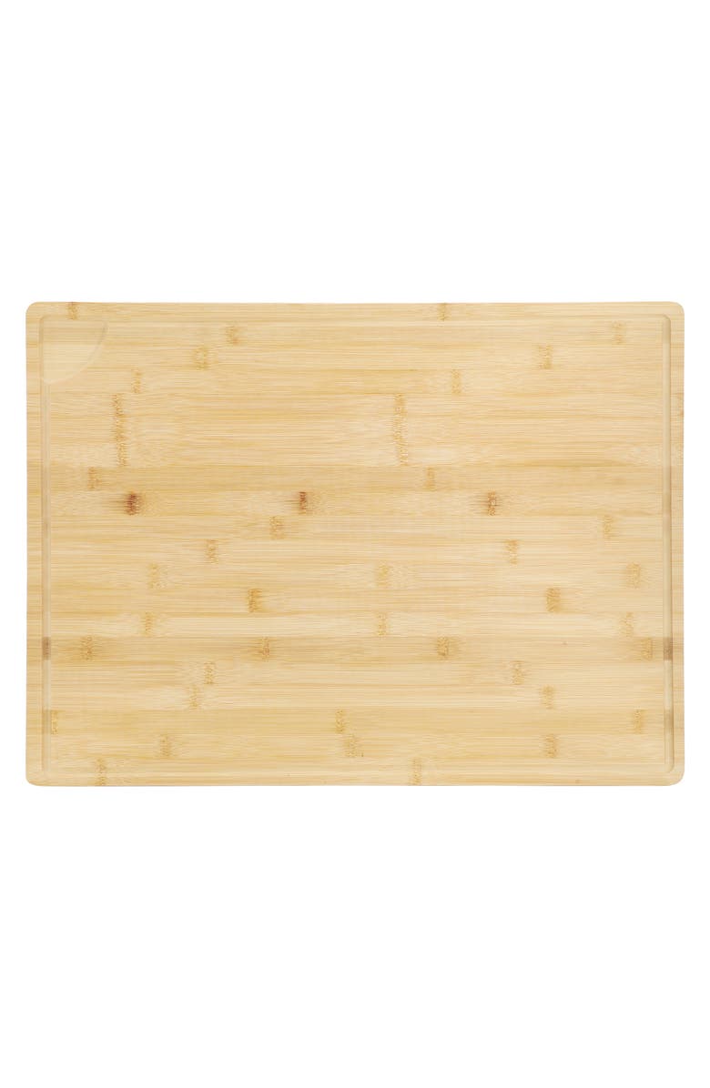 Megachef Wood 24 x 18 Inch Large Cutting, Prep and Serving Board, Alternate, color, Bamboo