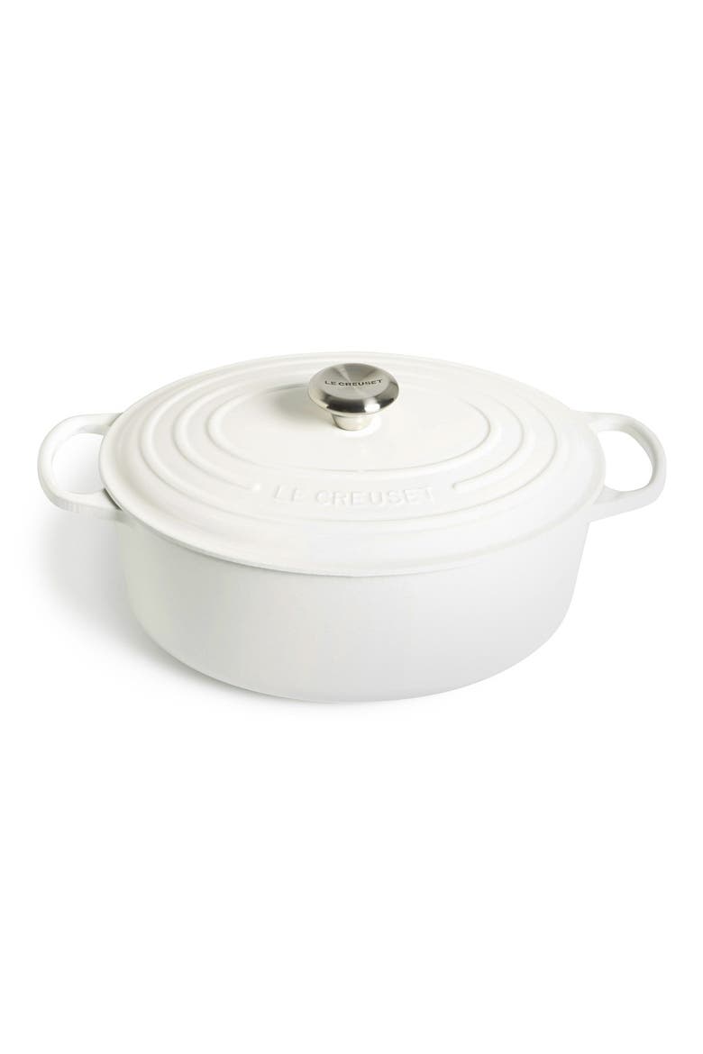 Signature 6.75-Quart Oval Enamel Cast Iron French/Dutch Oven with Lid video