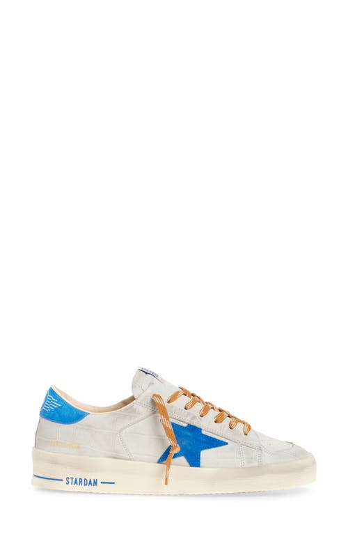 Golden Goose Stardan Star-printed Crocodile-effect Sneakers