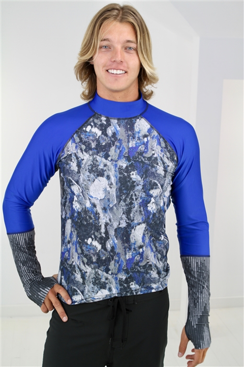 Men's Pullover Rash Guard Swim Top - UPF 50+