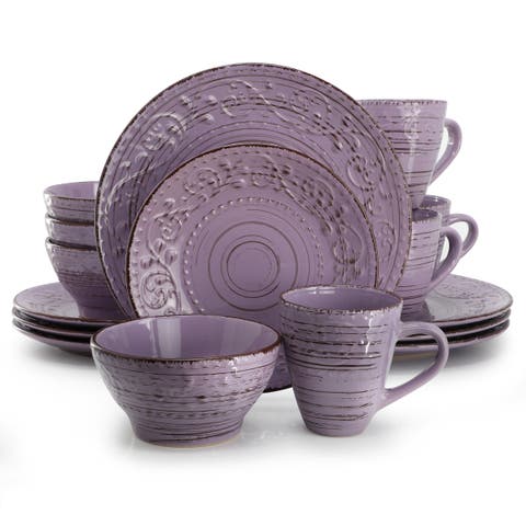 Malibu Mica 16-Piece Stoneware Dinnerware Set