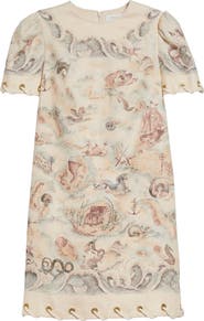 Zimmermann Rebellion Rope Trim Linen Minidress