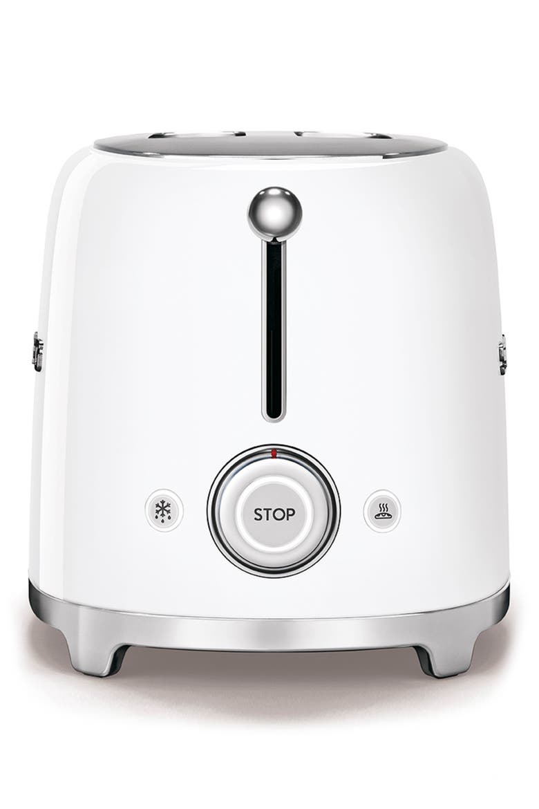 50s Retro Style Two-Slice Toaster, Alternate, color, WHITE