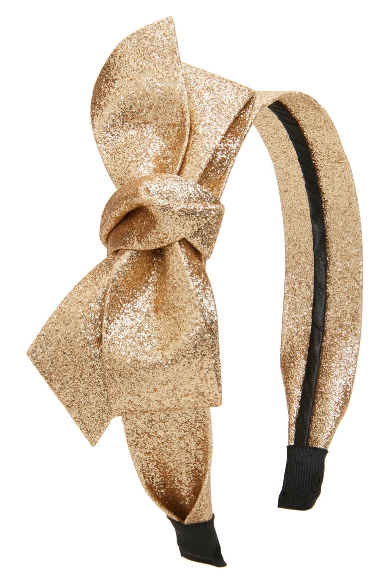 Kids' Bow Headband, Main, color, CHAMPAGNE
