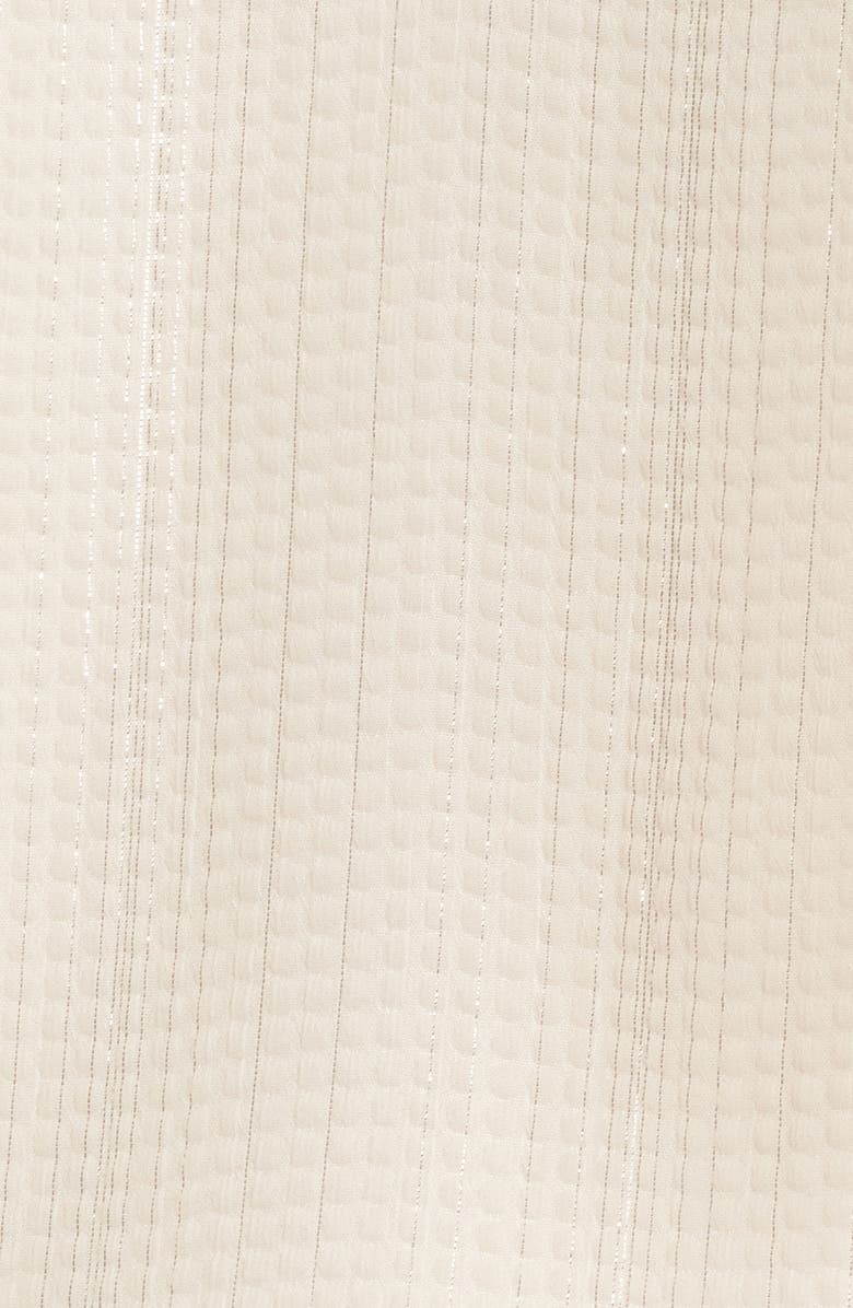 Anne Klein Metallic Tie Neck Top, Alternate, color, 