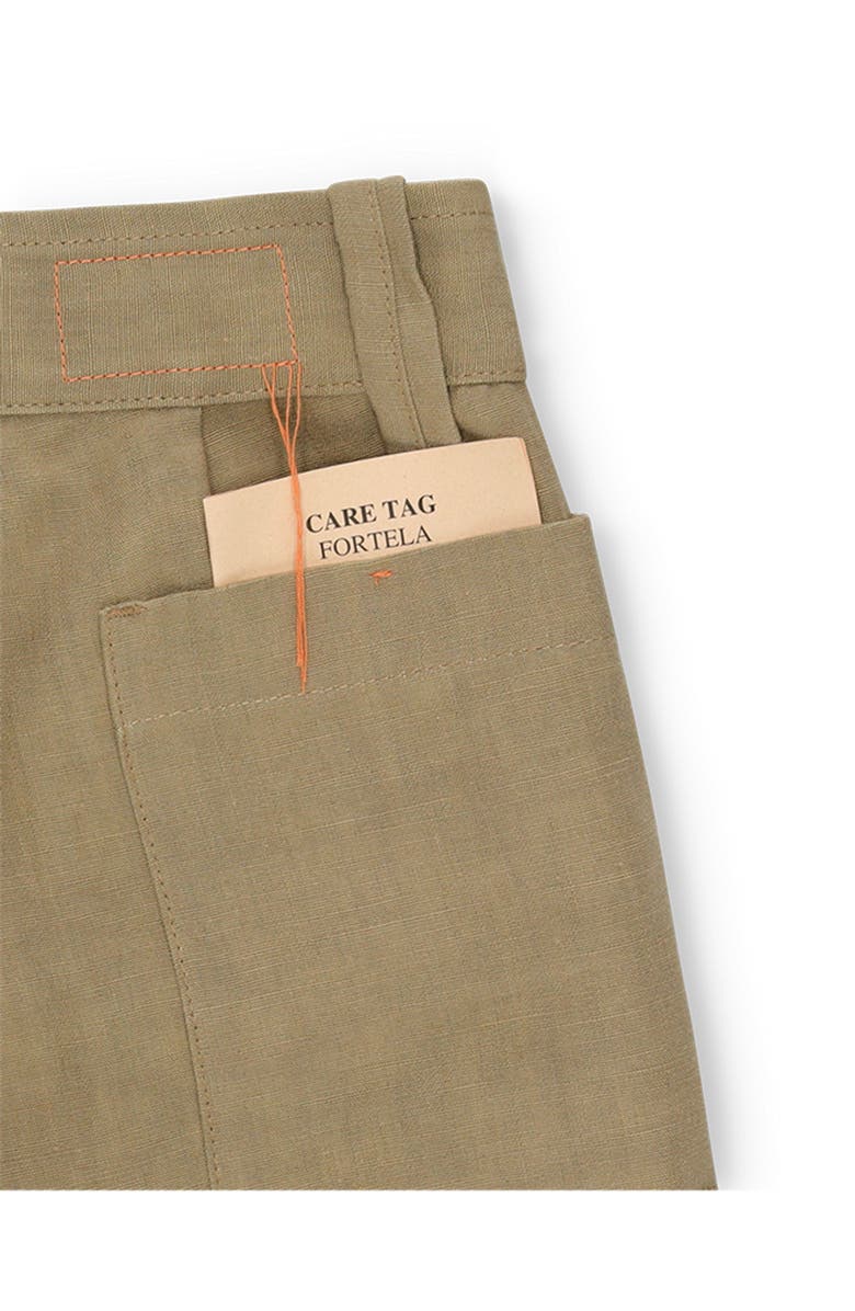 Fortela Bedford Linen Bermuda, Alternate, color, Oil