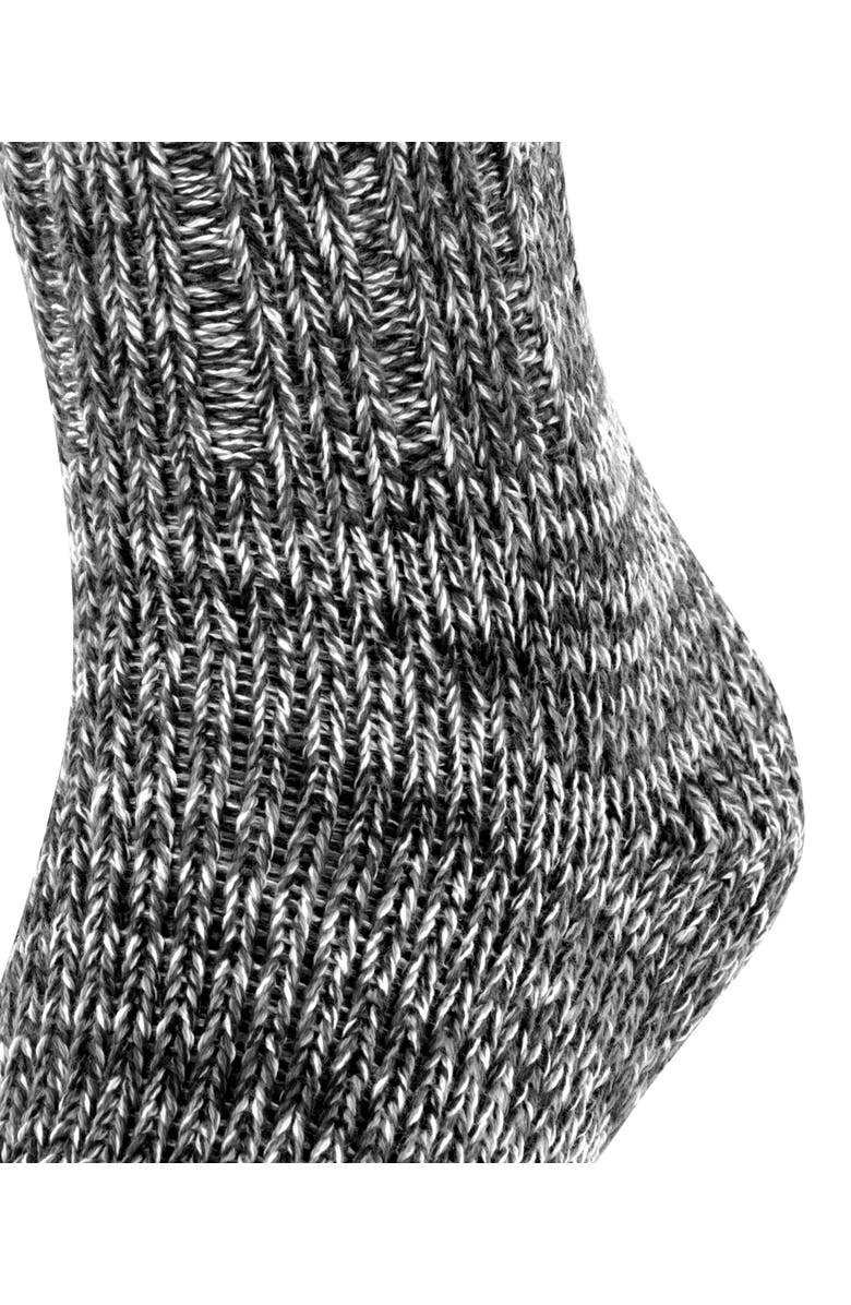Falke Brooklyn Cotton Knit Boot Socks, Alternate, color, Black