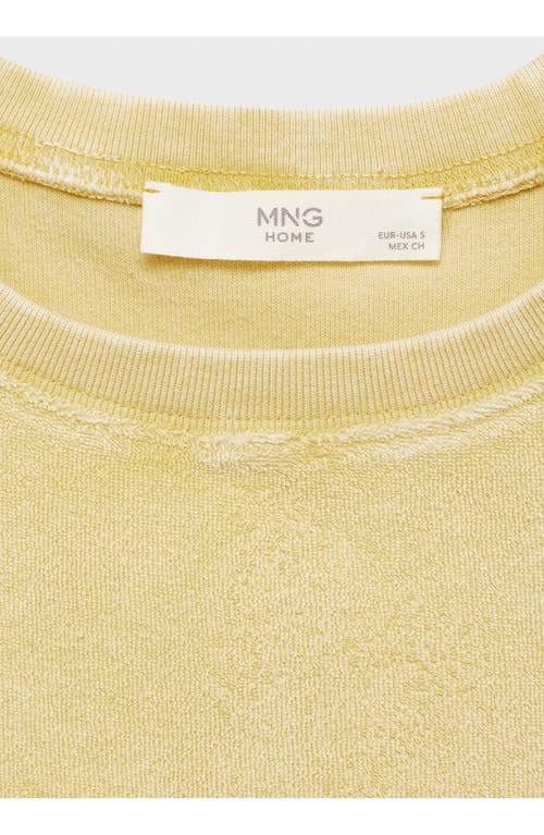Shop Mango Overdyed Cotton Blend Terry Nightgown