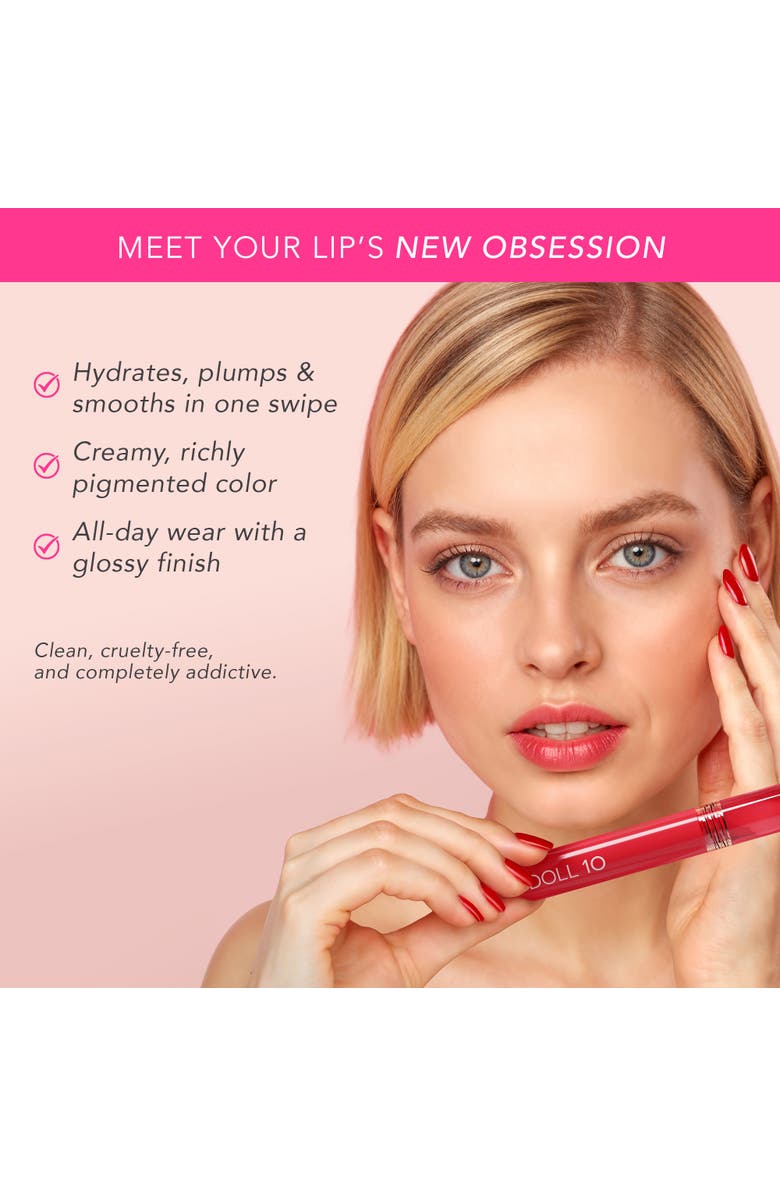 Doll 10 Beauty Peptide Plumping Satin Lip Stains, Alternate, color, Satin Berry
