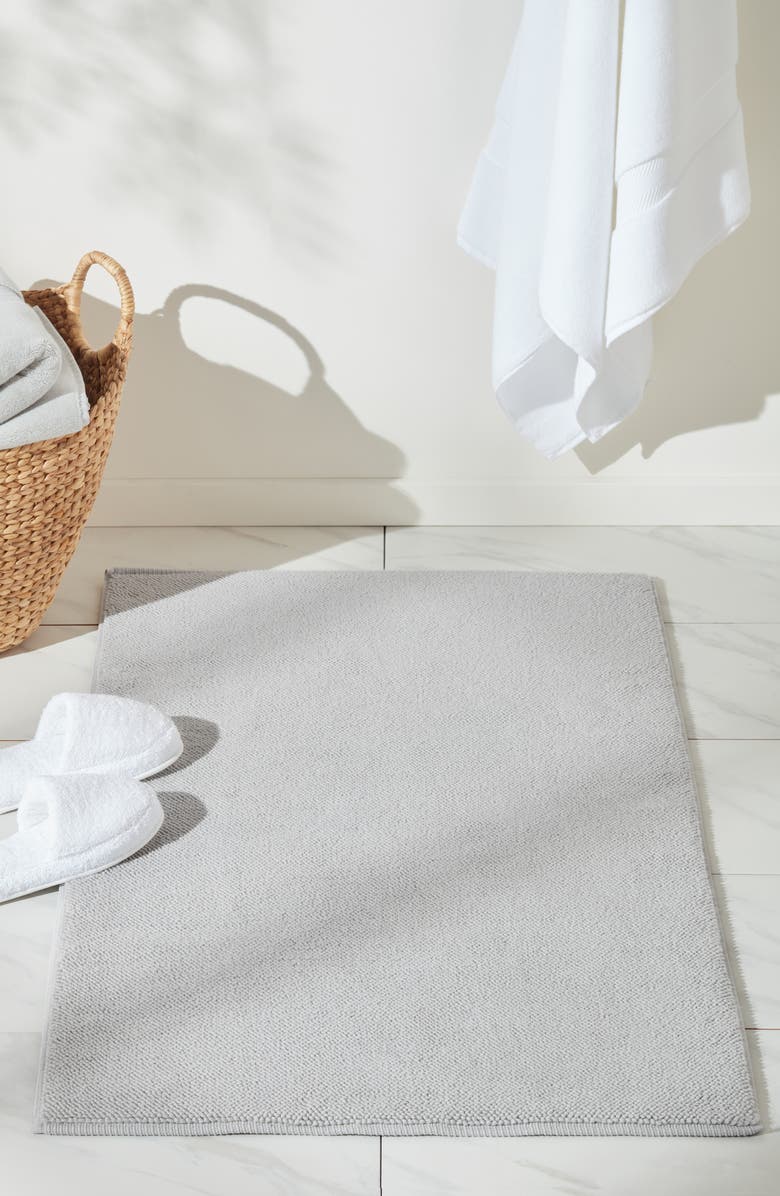 Nordstrom Luxury Woven Cotton Bath Mat, Alternate, color, 