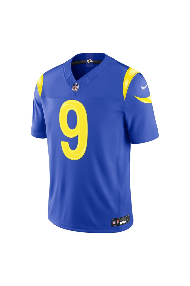 Men's Nike Matthew Stafford Royal Los Angeles Rams Team Vapor F.U.S.E. Stitched Limited Jersey, Alternate, color, Royal