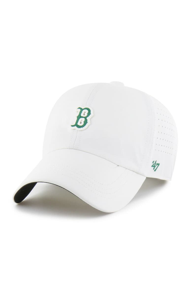 '47 Men's '47 White Boston Red Sox Elevated Greens Clean Up Adjustable Hat, Alternate, color, White