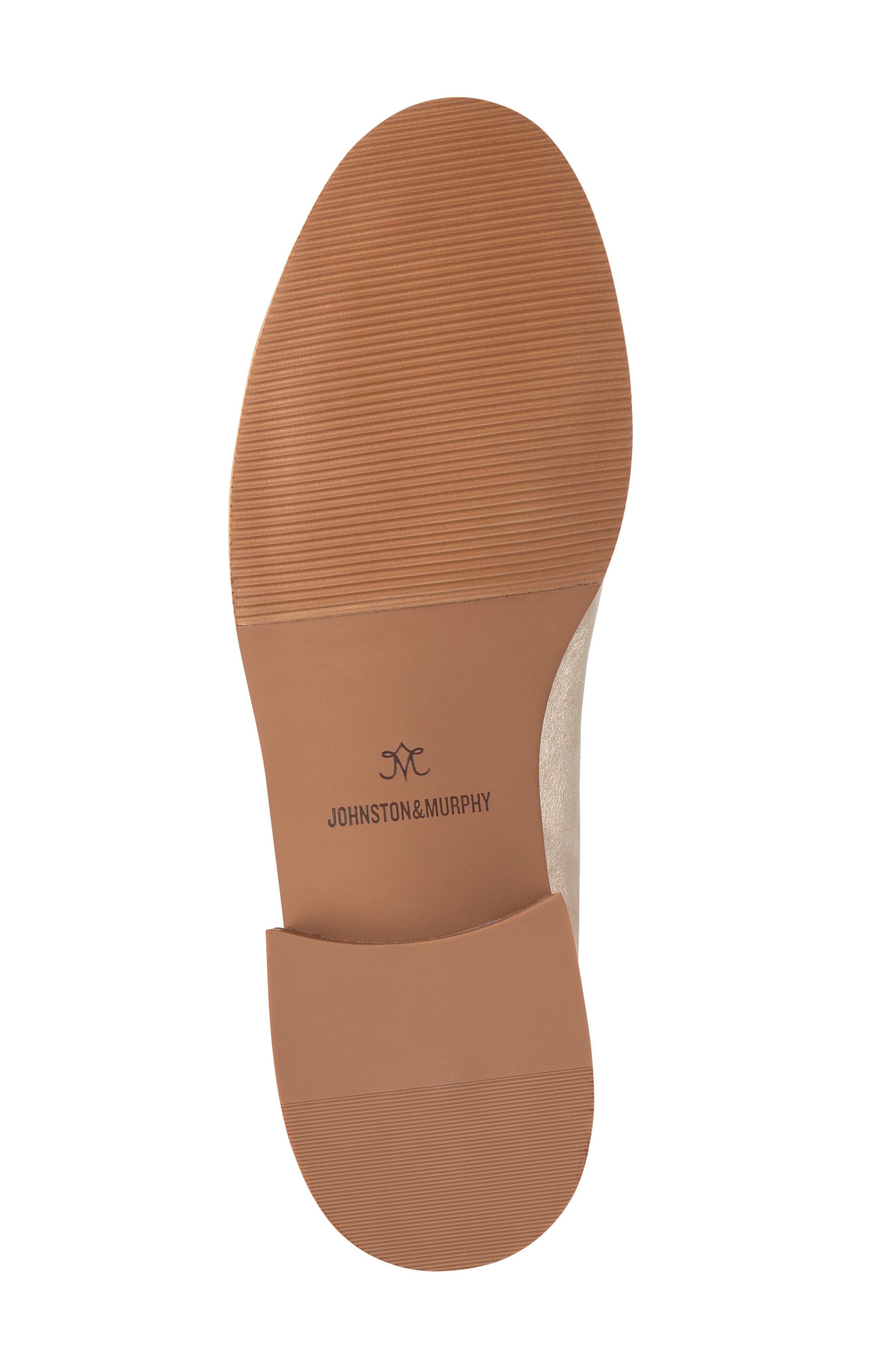 Johnston 
Murphy Gillian Metallic Suede Loafer, Alternate, color, Champagne Metallic Suede