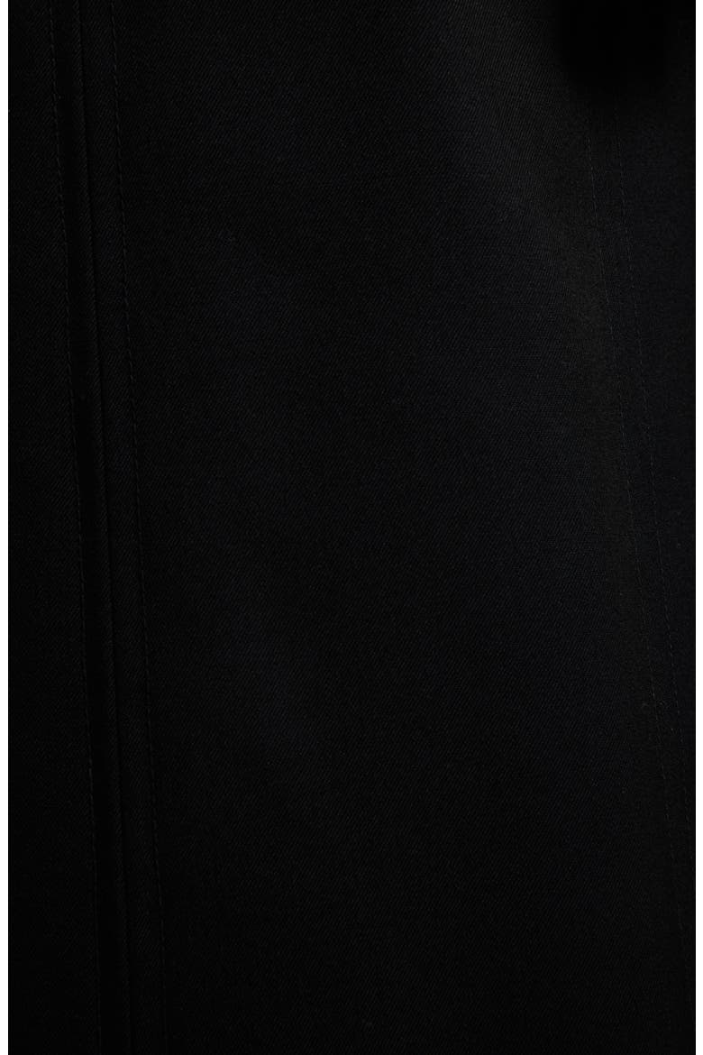 Virgin Wool Midi Skirt, Alternate, color, BLACK