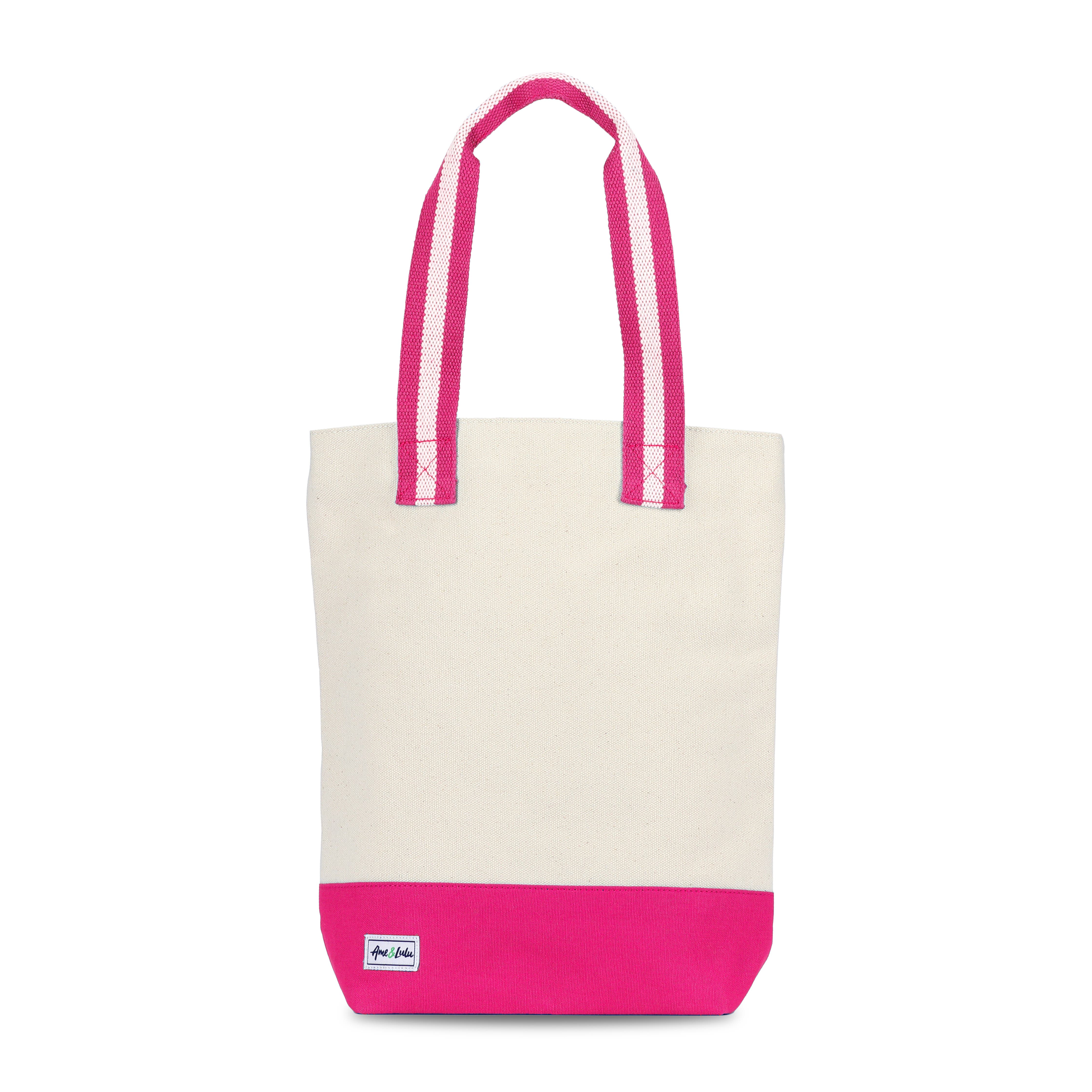 Ame & Lulu Hamptons Wine Tote, Main, color, Pomegranate