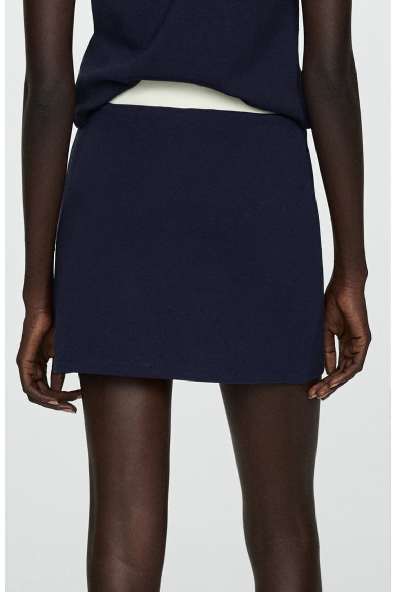 Knit Miniskirt, Alternate, color, DARK NAVY