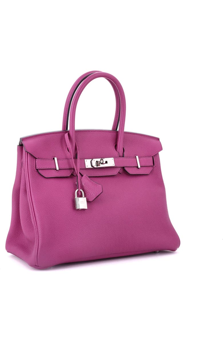 Pre-Owned Hermes Birkin Handbag Pink Togo with Palladium Hardware 30, Alternate, color, Rose Pourpre