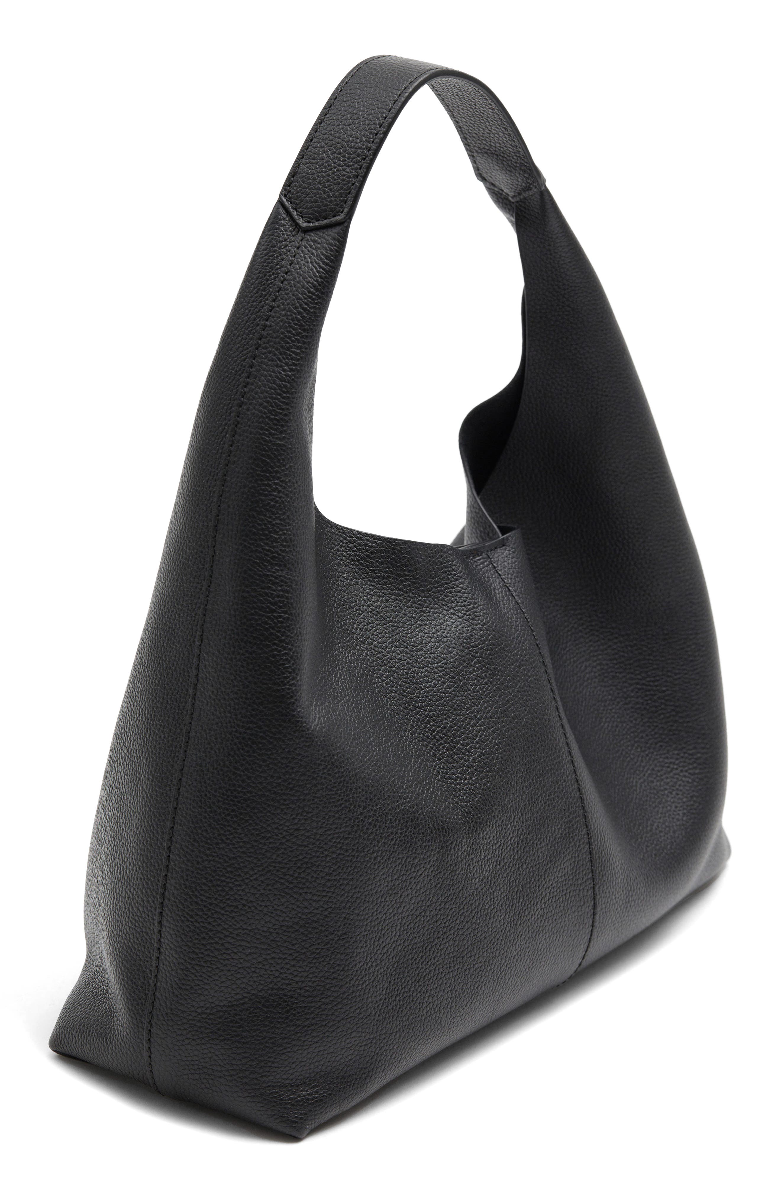 & Other Stories Leather Shoulder Bag, Alternate, color, 