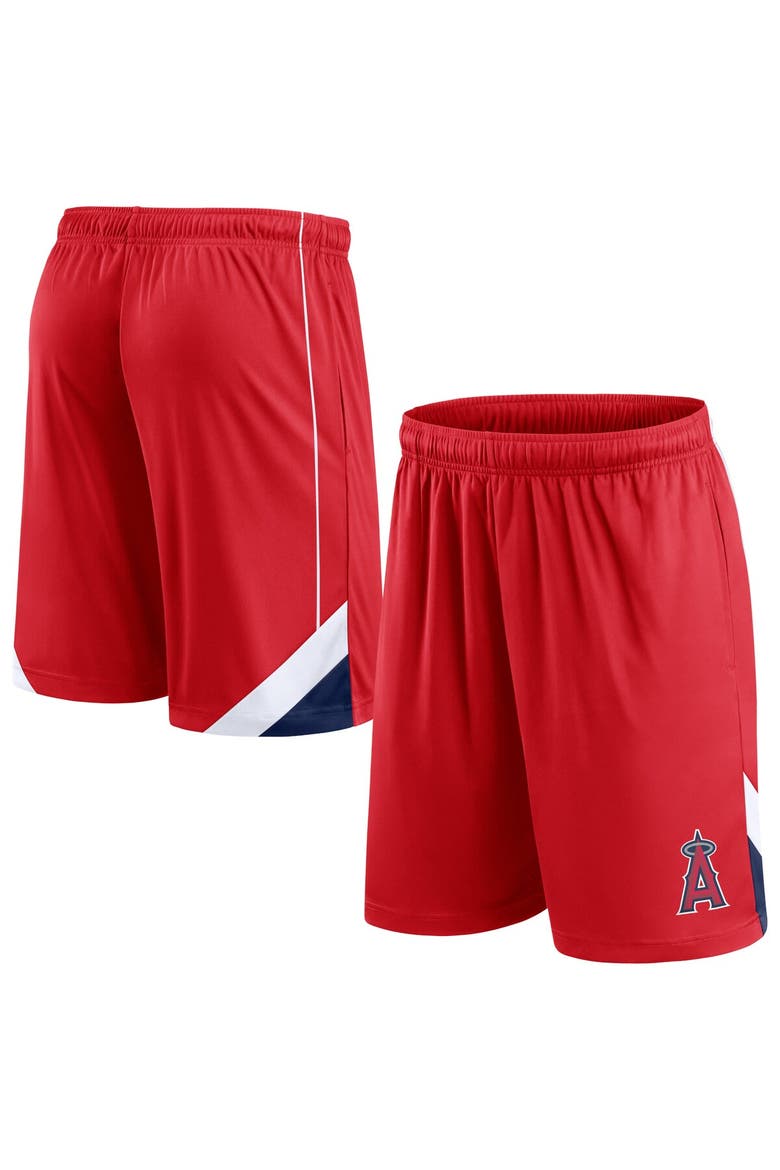 Men's Fanatics Branded Red Los Angeles Angels Slice Shorts, Main, color, Red