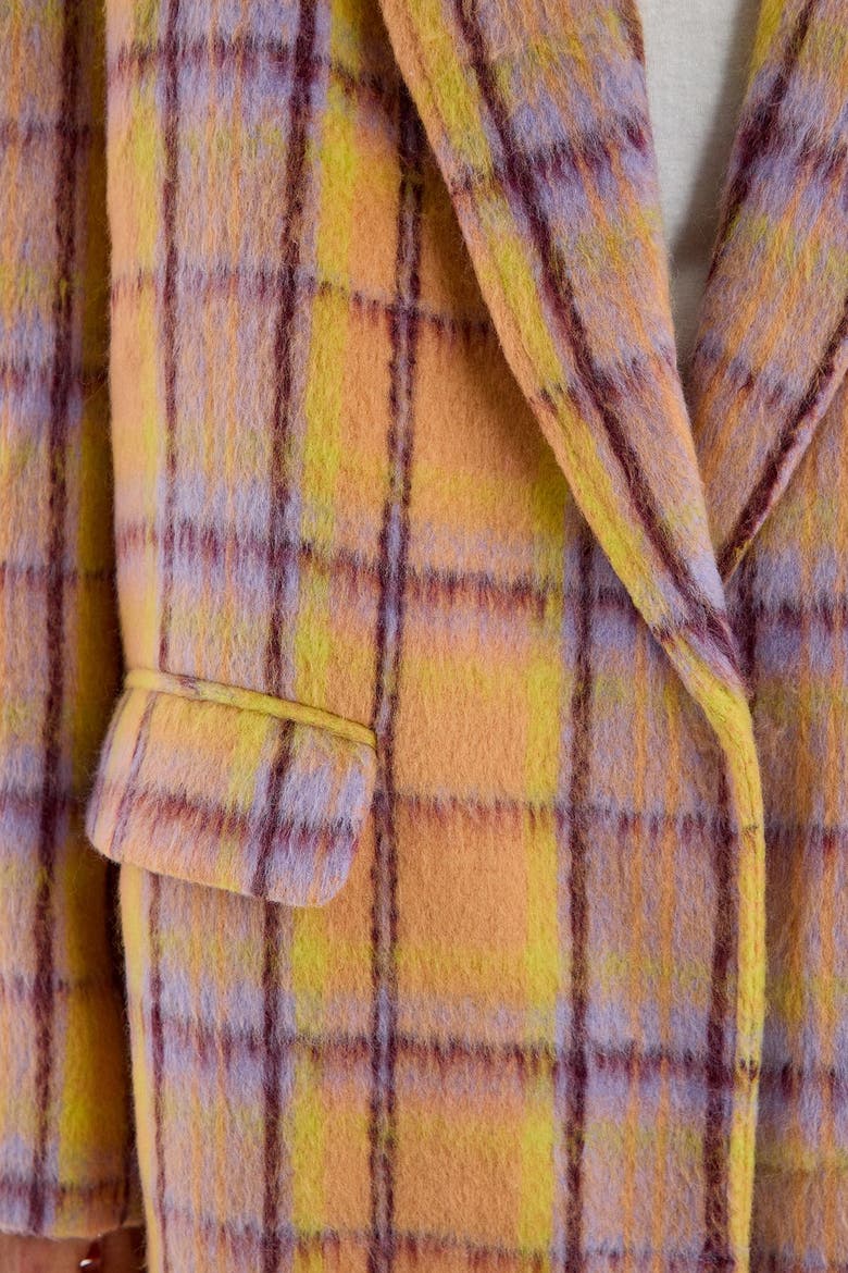Single Breasted Tailored Coat, Alternate, color, Multi