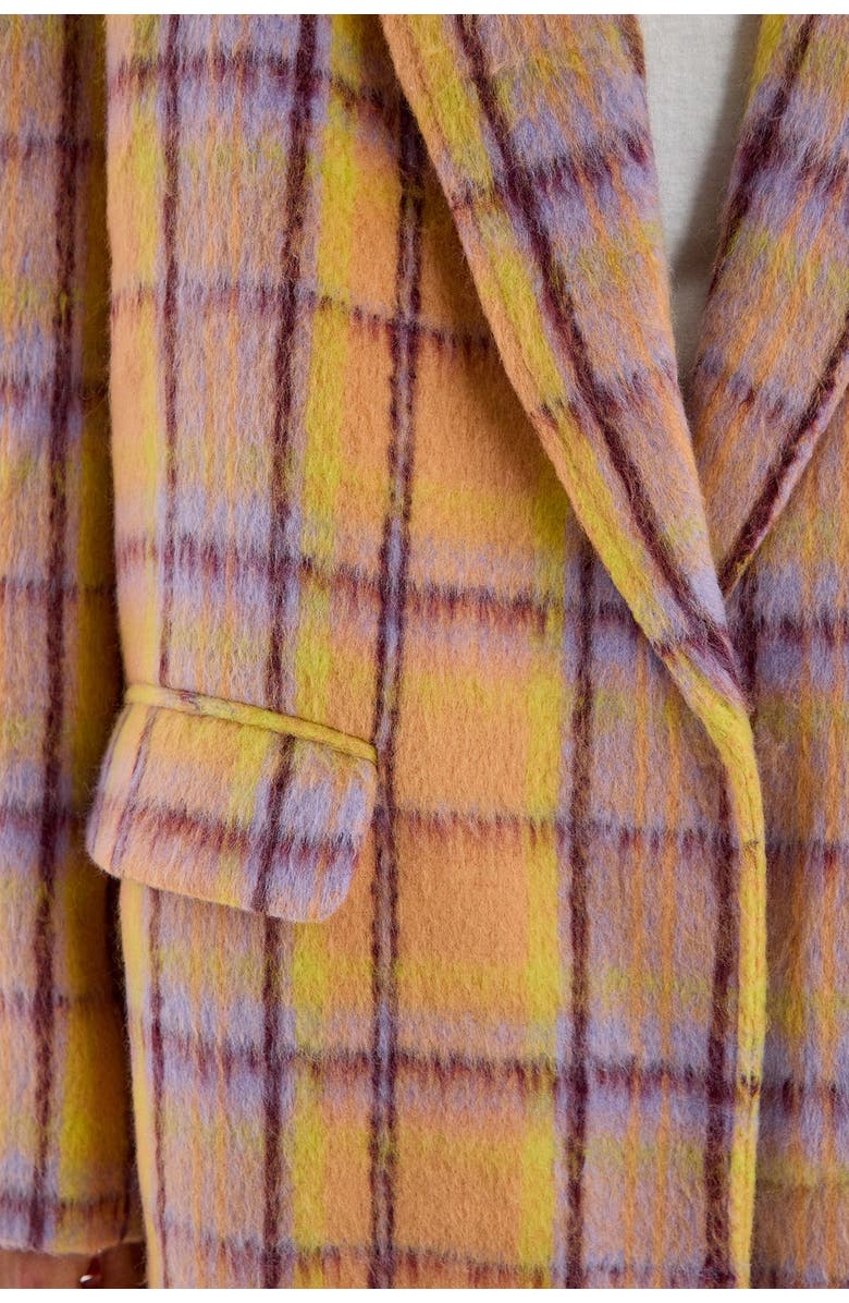 NASTY GAL Single Breasted Tailored Coat, Alternate, color, Multi