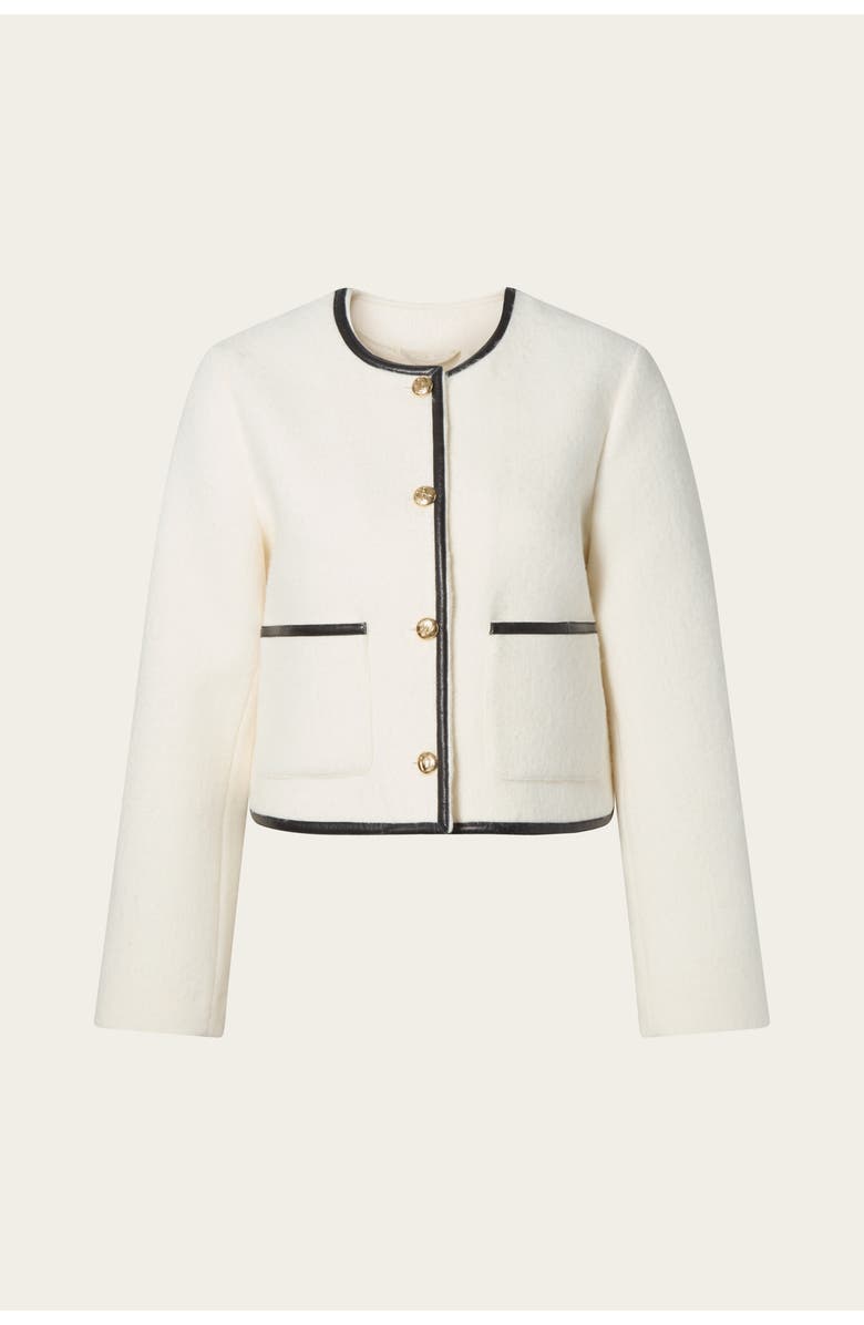 Malina Ninette Dressed Wool Jacket, Alternate, color, Vanilla