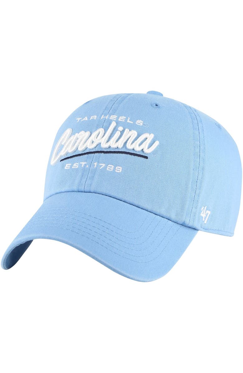 '47 Women's '47 Light Blue North Carolina Tar Heels Sidney Clean Up Adjustable Hat, Main, color, 