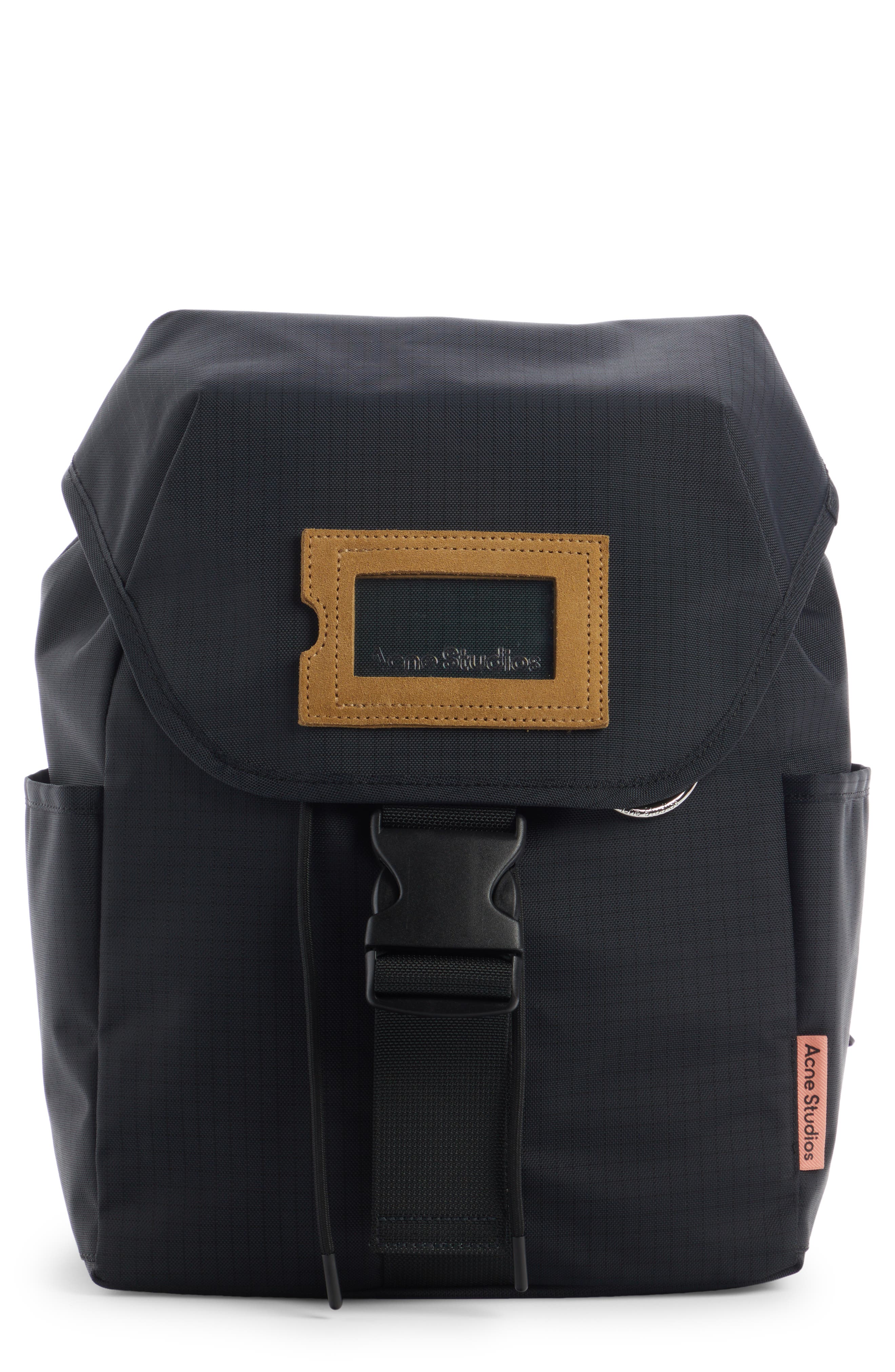 Acne Studios Post Ripstop Backpack, Main, color, 