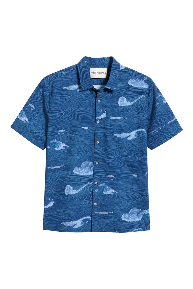 Honu Sighting Performance Pucker Shirt, Alternate, color, NAVY
