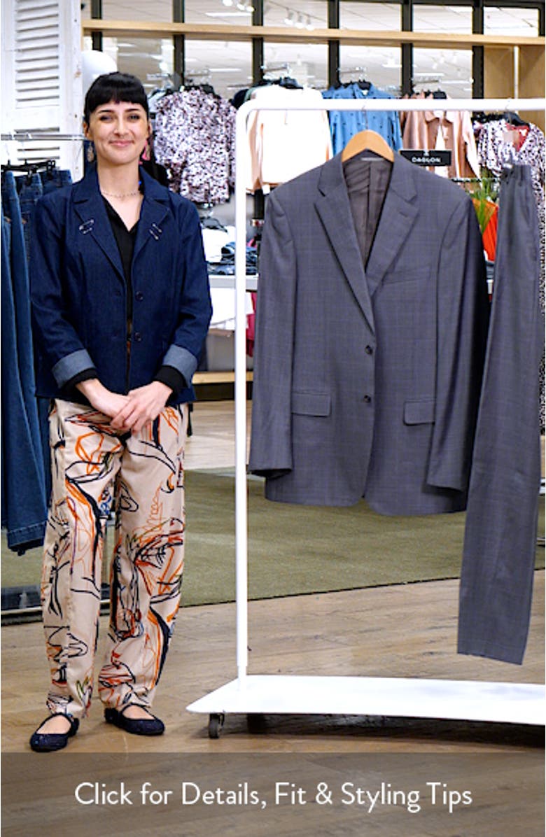 Sienna Classic Fit Plaid Wool Suit, sales video thumbnail