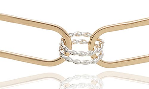 Ettika Mixed Link Chain Necklace In Metallic