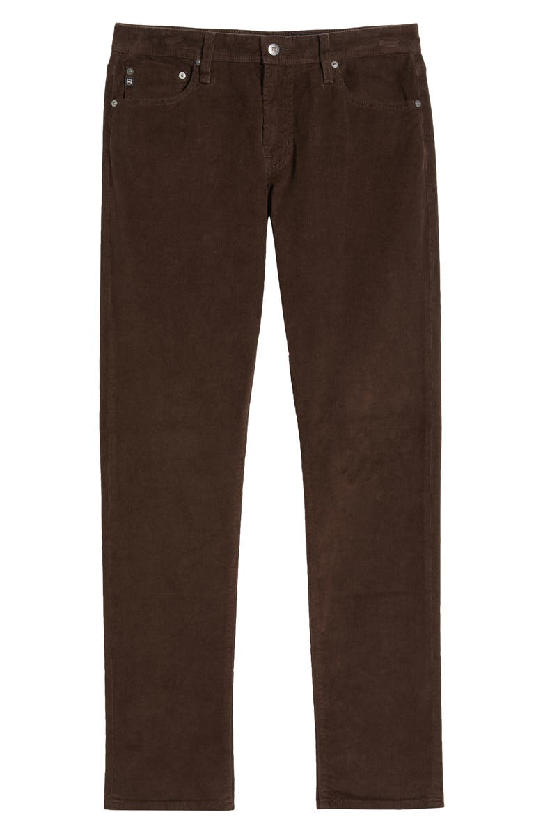 AG Tellis Slim Fit Corduroy Pants, Alternate, color, Raw Umber