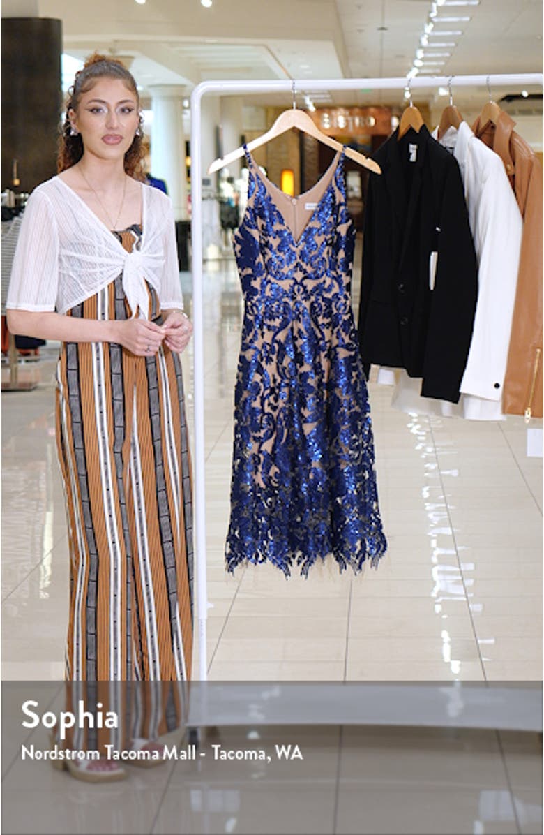 Blair Embellished Fit & Flare Cocktail Dress, sales video thumbnail