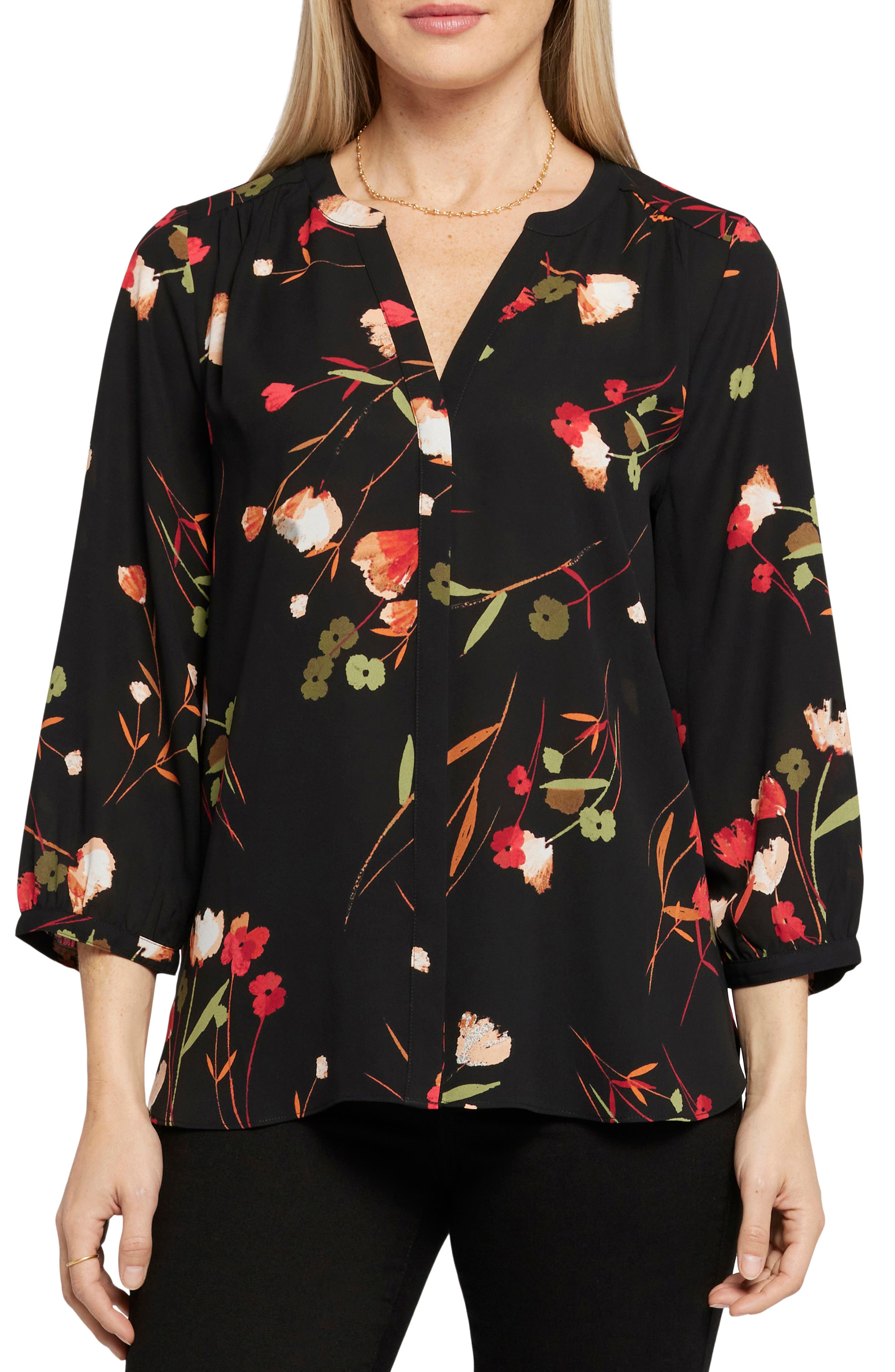 NYDJ Pintuck Blouse (Women) | Nordstrom