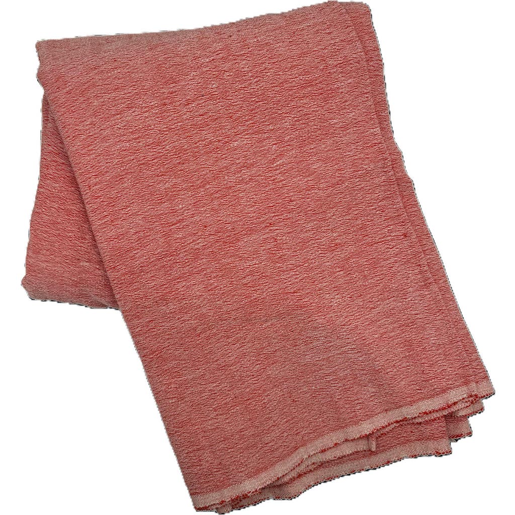 Kd Weave Tablecloth In Red