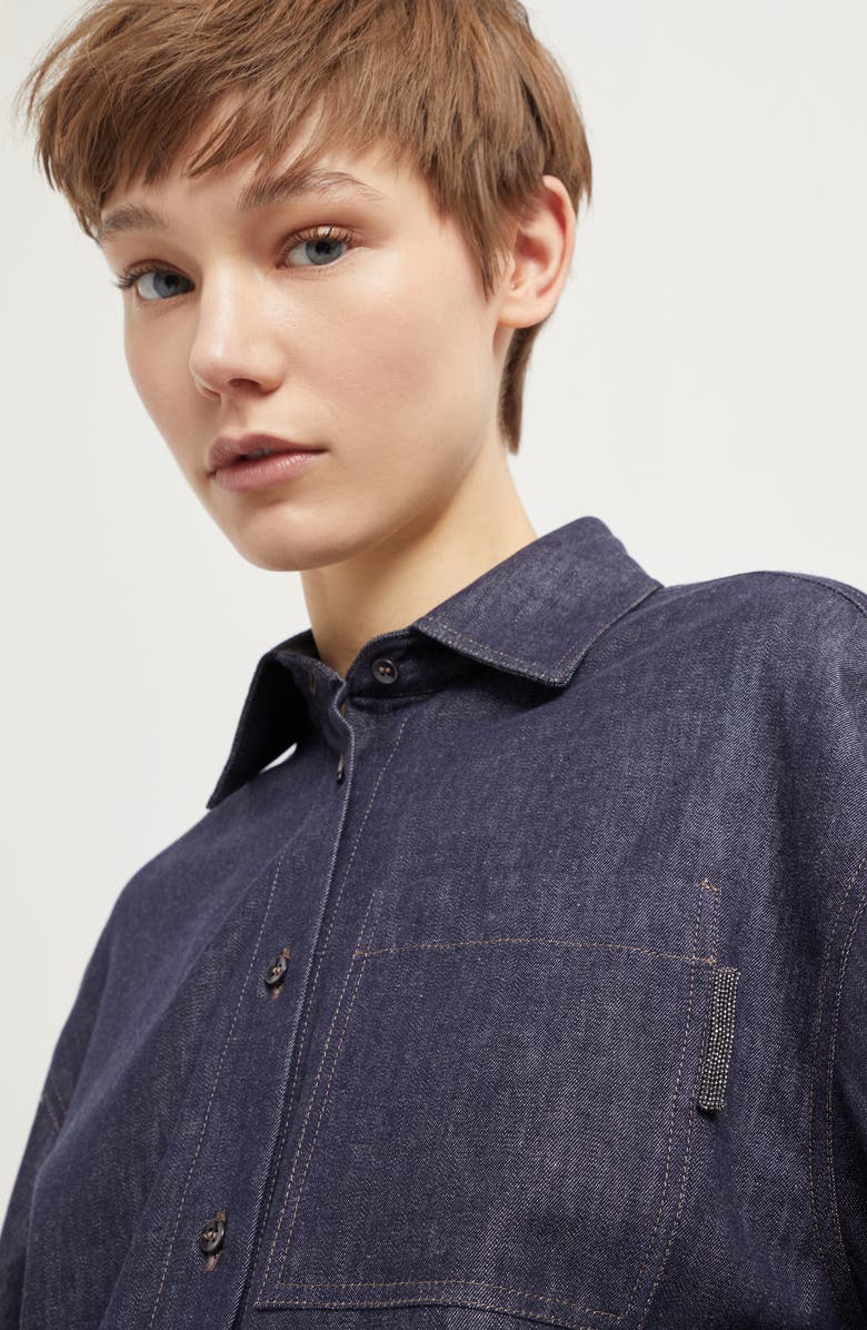 Brunello Cucinelli Denim shirt, Alternate, color, 