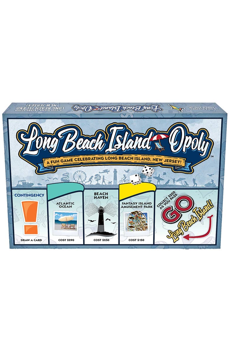 Long Beach Island Opoly Board Game, Main, color, Multicolored