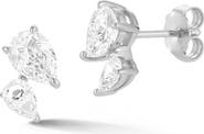 GLAZE JEWELRY Pear Cut Moissanite Stud Earrings