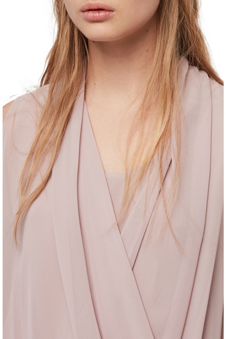 Abi Chiffon Asymmetrical Tunic, Alternate, color, DUSTY PINK