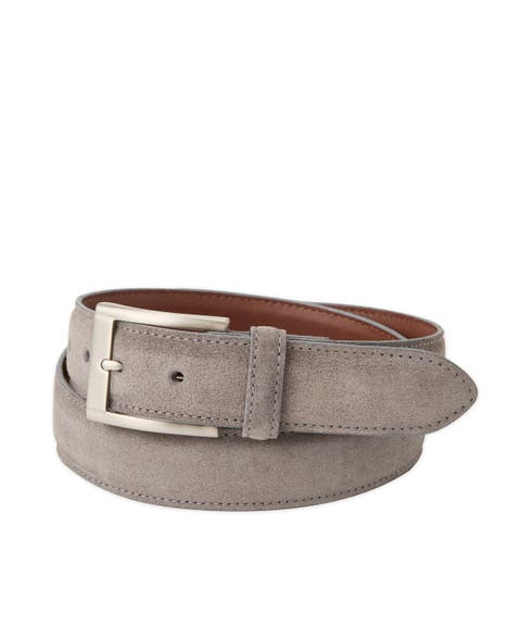 Italian Sueded Calfskin Dress Casual Belt