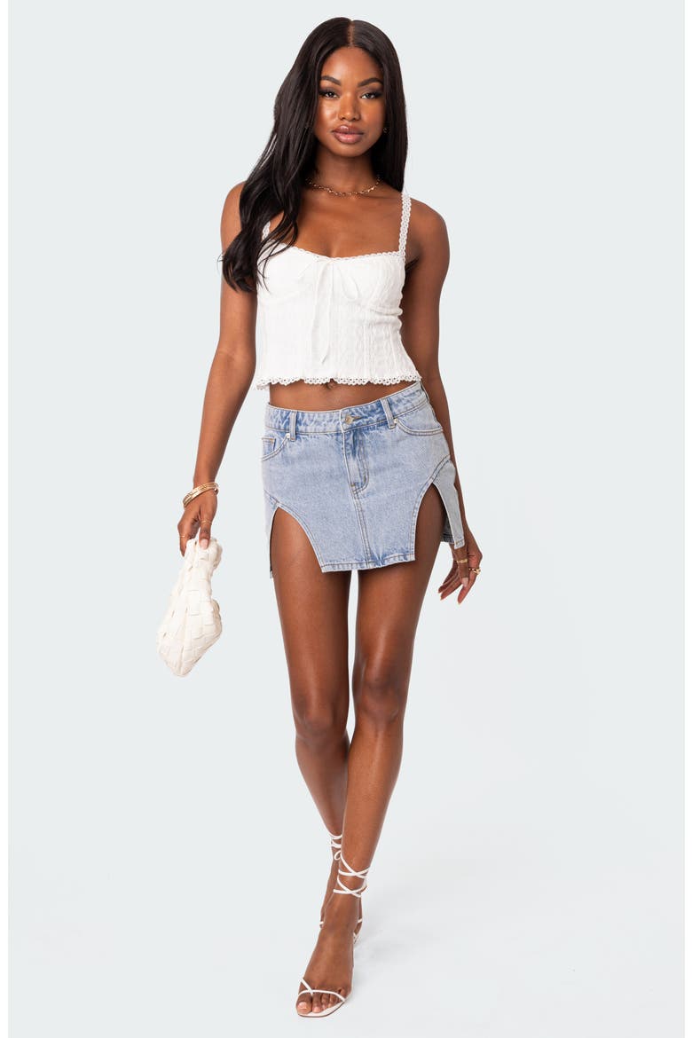 Lacy Crop Tank, Alternate, color, WHITE