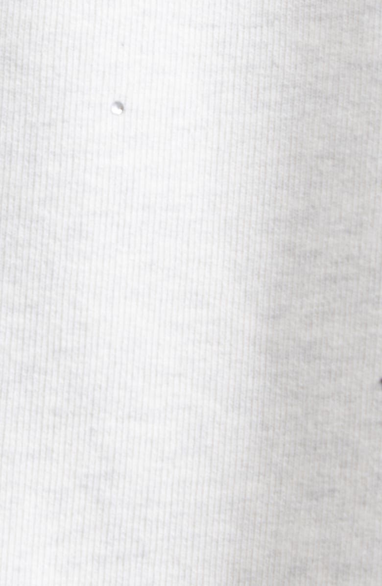 Golden Goose Star Oversize Crop Hoodie, Alternate, color, Vintage Gray Melange