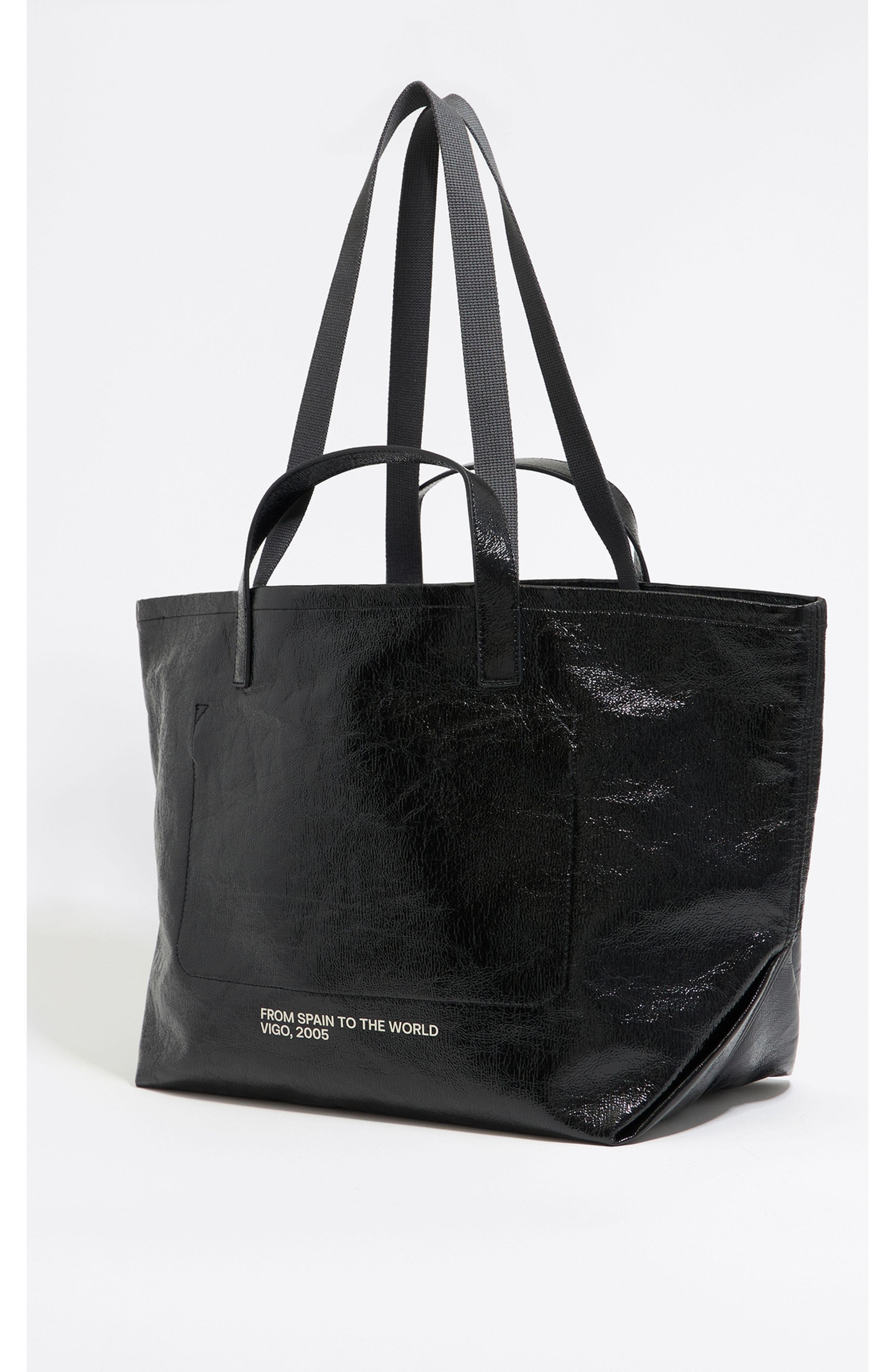 Bimba y Lola Big Shopper Bag, Alternate, color, Black