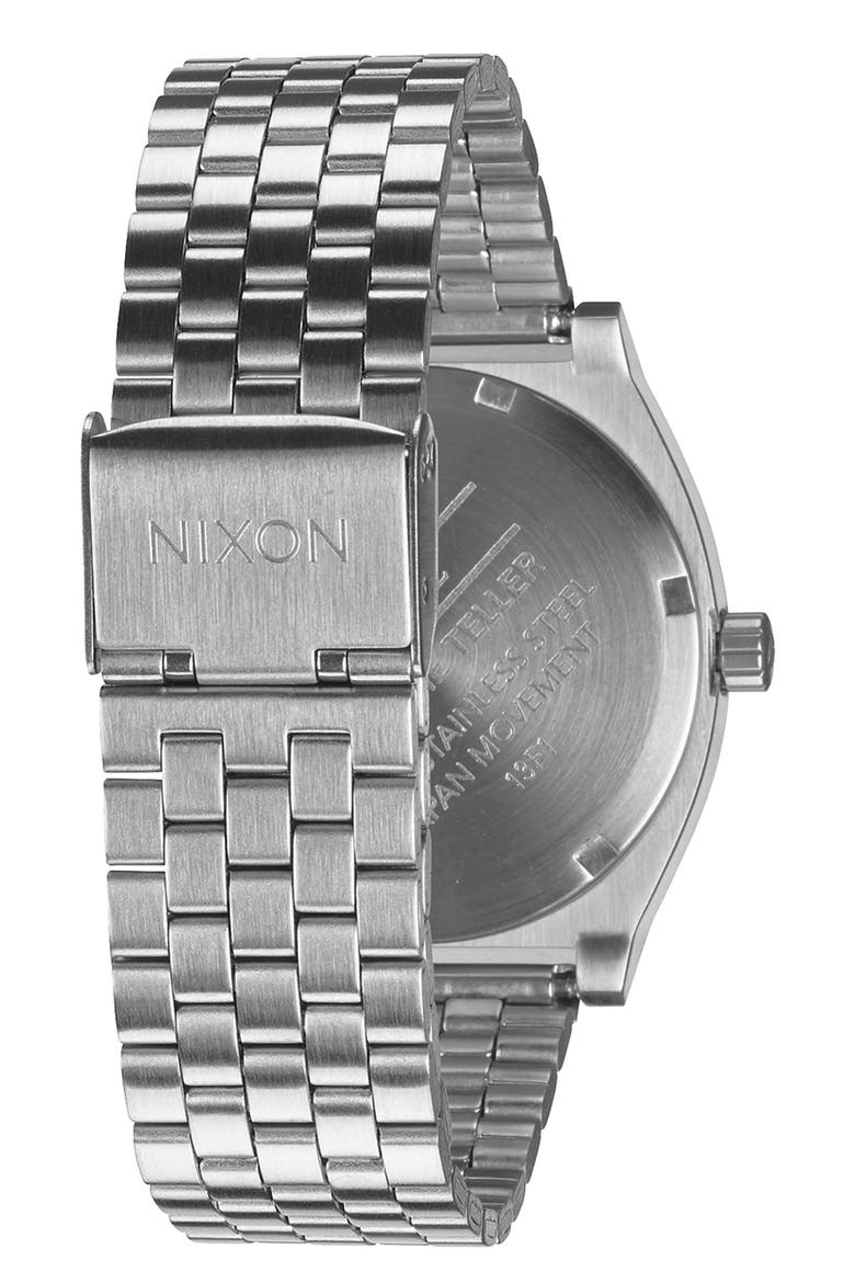 The Time Teller Bracelet Watch, 37mm, Alternate, color, ALL SILVER