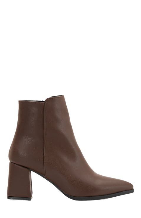 Edith Pointed Toe Ankle Boots